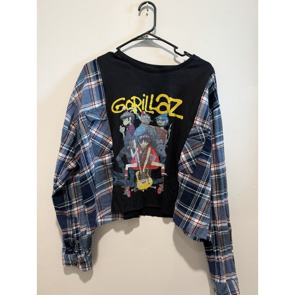 Rework Upcycle Grunge Oversize Gorillaz Top M/L